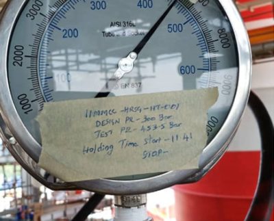 HRSG Hydrotest