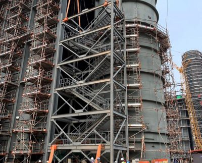 HRSG Stair Tower Lifting